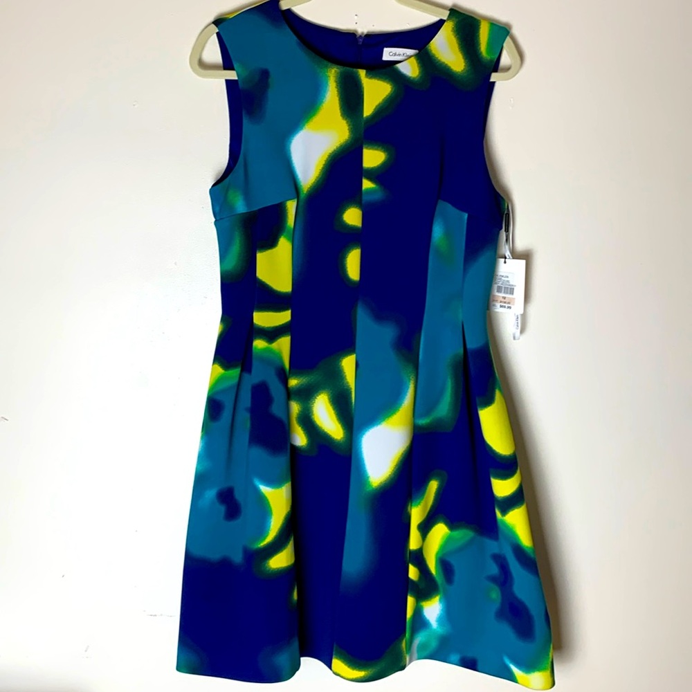 Calvin Klein Multi Color Dress NWT